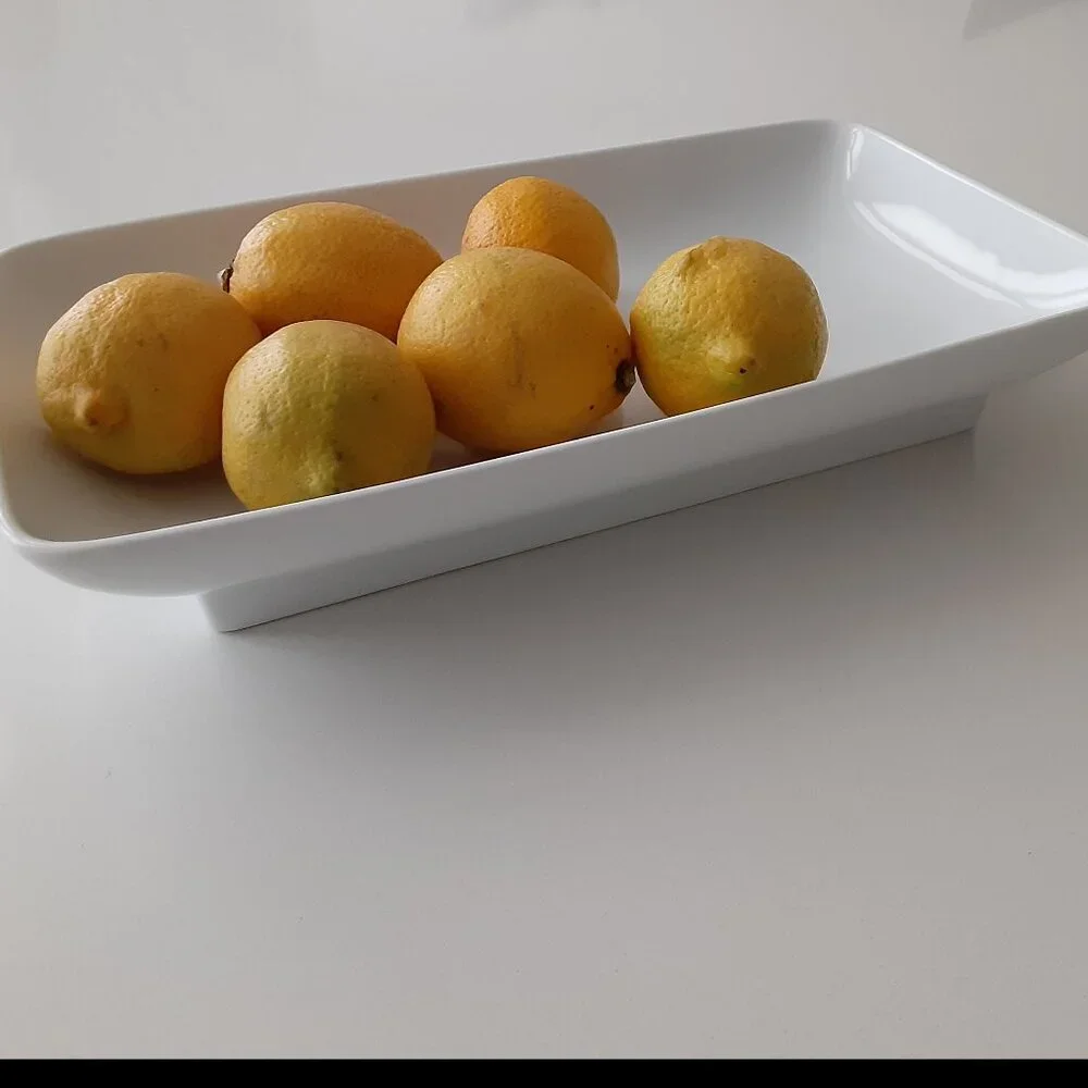 White Serving Platter by Isaac Mizrahi